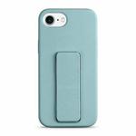 For iPhone SE 2022 / SE 2020 / 8 / 7 Liquid Silicone Holder Phone Case(Sky Blue)