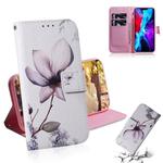 For iPhone 12 / 12 Pro Coloured Drawing Horizontal Flip Leather Case, with Holder & Card Slots & Wallet(Magnolia Flower)