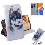 For Xiaomi Redmi 9C Coloured Drawing Horizontal Flip Leather Case, with Holder & Card Slots & Wallet(White Wolf)