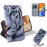 For Xiaomi Redmi 9C Coloured Drawing Horizontal Flip Leather Case, with Holder & Card Slots & Wallet(Tiger)