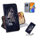 For Xiaomi Redmi 9C Coloured Drawing Horizontal Flip Leather Case, with Holder & Card Slots & Wallet(Lion)