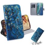 For Samsung Galaxy Note 20 Coloured Drawing Horizontal Flip Leather Case, with Holder & Card Slots & Wallet(Apricot Flower)