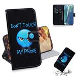 For Samsung Galaxy Note 20 Coloured Drawing Horizontal Flip Leather Case, with Holder & Card Slots & Wallet(Anger)