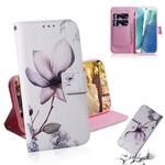For Samsung Galaxy Note 20 Coloured Drawing Horizontal Flip Leather Case, with Holder & Card Slots & Wallet(Magnolia Flower)