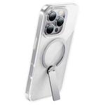 For iPhone 16 Pro Max hoco AS10 Pole Stand MagSafe Magnetic Phone Protective Case(Transparent)