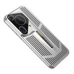 For Huawei Pura 70 Ultra Blade Cooling PC Full Coverage Phone Case(Titanium Silver)