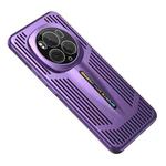 For Honor Magic6 Pro Blade Cooling PC Full Coverage Phone Case(Dark Purple)