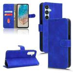 For Samsung Galaxy M35 Skin Feel Magnetic Flip Leather Phone Case(Blue)