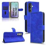 For Samsung Galaxy M56 5G Skin Feel Magnetic Flip Leather Phone Case(Blue)