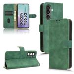For Samsung Galaxy M56 5G Skin Feel Magnetic Flip Leather Phone Case(Green)