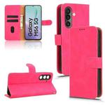 For Samsung Galaxy M56 5G Skin Feel Magnetic Flip Leather Phone Case(Rose Red)