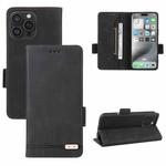 For iPhone 16 Pro Magnetic Clasp Leather Phone Case(Black)