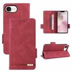 For iPhone SE 2024 Magnetic Clasp Leather Phone Case(Red)