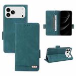 For iPhone 17 Pro Max Magnetic Clasp Leather Phone Case(Green)