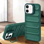 For iPhone 11 Invisible Holder Cooling Phone Case(Transparent Green)