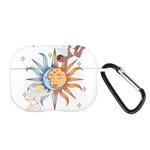 For AirPods Pro 2 Wireless Earphones TPU Painted Protective Case(White Sun Angel)