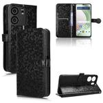 For BLU View 5 Honeycomb Dot Texture Leather Phone Case(Black)