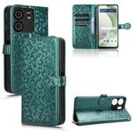 For BLU View 5 Honeycomb Dot Texture Leather Phone Case(Green)