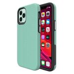 For iPhone 12 mini Triangle Armor Texture TPU + PC Case(Mint Green)