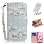 For LG K41S / K51S 3D Colored Drawing Horizontal Flip Leather Case with Holder & Card Slots & Wallet & Lanyard(Magnolia)