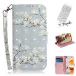 For LG K61 3D Colored Drawing Horizontal Flip Leather Case with Holder & Card Slots & Wallet & Lanyard(Magnolia)