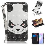 For Xiaomi Redmi 9A 3D Colored Drawing Horizontal Flip Leather Case with Holder & Card Slots & Wallet & Lanyard(Angry Bear)