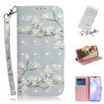 For Xiaomi Redmi 9A 3D Colored Drawing Horizontal Flip Leather Case with Holder & Card Slots & Wallet & Lanyard(Magnolia)