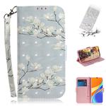 For Xiaomi Redmi 9C 3D Colored Drawing Horizontal Flip Leather Case with Holder & Card Slots & Wallet & Lanyard(Magnolia)