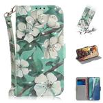 For Samsung Galaxy Note20 3D Colored Drawing Horizontal Flip Leather Case with Holder & Card Slots & Wallet & Lanyard(Watercolor Flower)