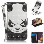 For Samsung Galaxy Note20 Ultra 3D Colored Drawing Horizontal Flip Leather Case with Holder & Card Slots & Wallet & Lanyard(Angry Bear)