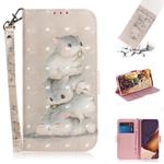 For Samsung Galaxy Note20 Ultra 3D Colored Drawing Horizontal Flip Leather Case with Holder & Card Slots & Wallet & Lanyard(Squirrels)