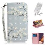 For Samsung Galaxy Note20 Ultra 3D Colored Drawing Horizontal Flip Leather Case with Holder & Card Slots & Wallet & Lanyard(Magnolia)