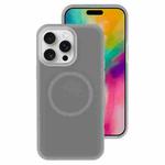 For iPhone 16 Pro Jelly Liquid Silicone MagSafe Magnetic Phone Case(Grey)