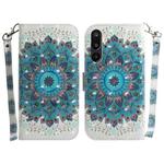 For Samsung Galaxy M16 5G / F16 5G / M36 5G 3D Colored Horizontal Flip Leather Phone Case(Peacock Wreath)