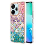 For Redmi 13 4G Electroplating IMD TPU Phone Case(Colorful Scales)