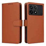 For Redmi K70 / K70 Pro BETOPNICE BN-005 2 in 1 Detachable Imitate Genuine Leather Phone Case(Brown)