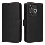 For Redmi Turbo 3 BETOPNICE BN-005 2 in 1 Detachable Imitate Genuine Leather Phone Case(Black)