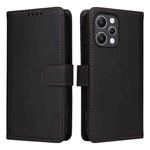 For Redmi 12 4G BETOPNICE BN-005 2 in 1 Detachable Imitate Genuine Leather Phone Case(Black)