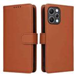 For Redmi 12 4G BETOPNICE BN-005 2 in 1 Detachable Imitate Genuine Leather Phone Case(Brown)