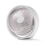 N601 180 Degree Rotating Type-C Desktop Fan with LED Ambience Light(White)