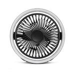 N601 180 Degree Rotating Type-C Desktop Fan with LED Ambience Light(Black)