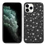 For iPhone 12 Pro Max Glitter Powder Shockproof TPU Protective Case(Black)