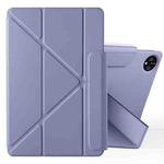 For Huawei MatePad Pro 11 2024 / 2022 Fixed Buckle Magnetic Deformation Leather Tablet Case(Lavender Purple)