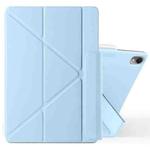 For Huawei MatePad Air 11.5 2023 Fixed Buckle Magnetic Deformation Leather Tablet Case(Ice Blue)