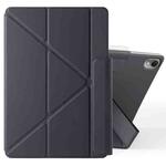 For Huawei MatePad Air 11.5 2023 Fixed Buckle Magnetic Deformation Leather Tablet Case(Black)