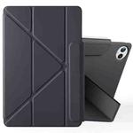 For Huawei MatePad Pro 12.2 2024 Fixed Buckle Magnetic Deformation Leather Tablet Case(Black)