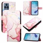 For T-Mobile Revvl 6x 5G PT003 Marble Pattern Flip Leather Phone Case(Rose Gold)