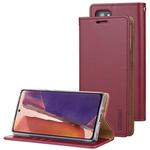 For Samsung Galaxy Note20 GOOSPERY BLUE MOON Crazy Horse Texture Horizontal Flip Leather Case With Bracket & Card Slot & Wallet(Wine Red)