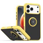 For iPhone 17 Pro Max Q Shadow 1 Series TPU + PC Phone Case with Ring(Yellow)