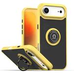 For iPhone 17 Air Q Shadow 1 Series TPU + PC Phone Case with Ring(Yellow)